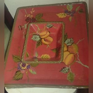 Tracy Porter Rectangular Serving Platter with Rectangular Bowl from the Octavia